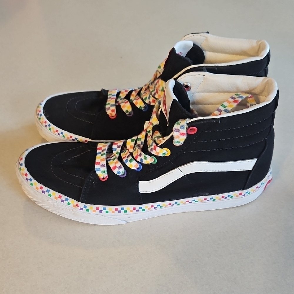 Vans Junior High Top Rainbow Sneakers